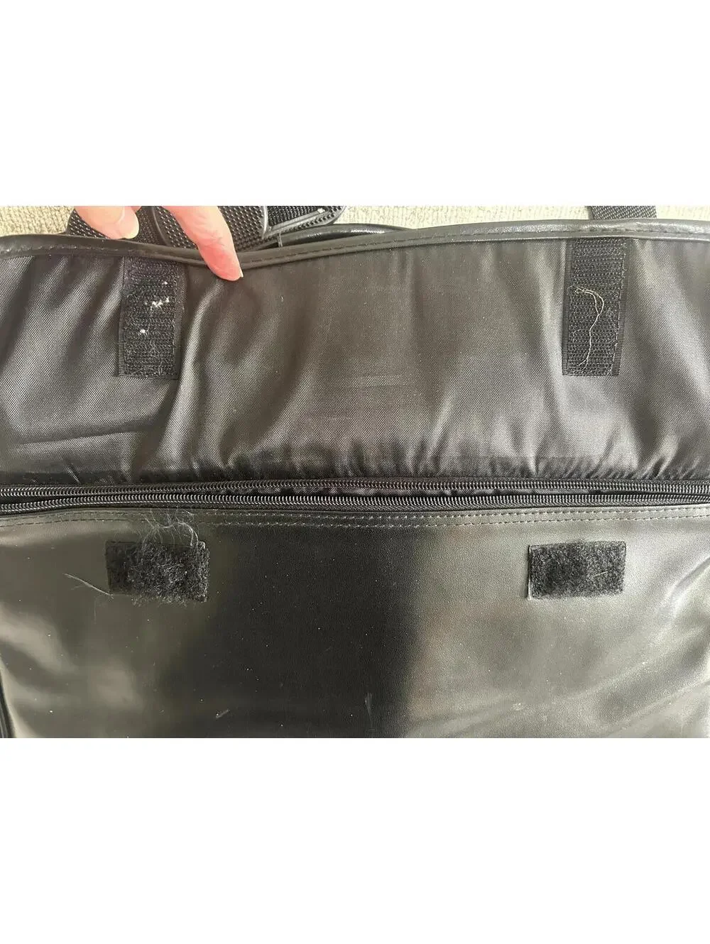 Vintage Office Gear C2 Black Faux Leather Laptop Briefcase Y2K Carrying Case